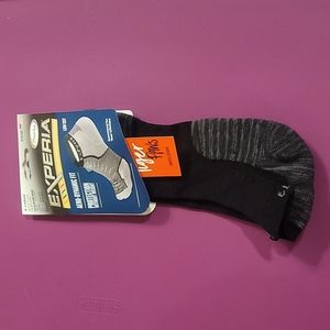 THORLO EXPERIA LIMITED EDITION TIGER PAWS MICRO MINI SOCKS: BLACK/GRAY: XL